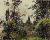 卡米耶 毕沙罗 : The Bazincourt Steeple